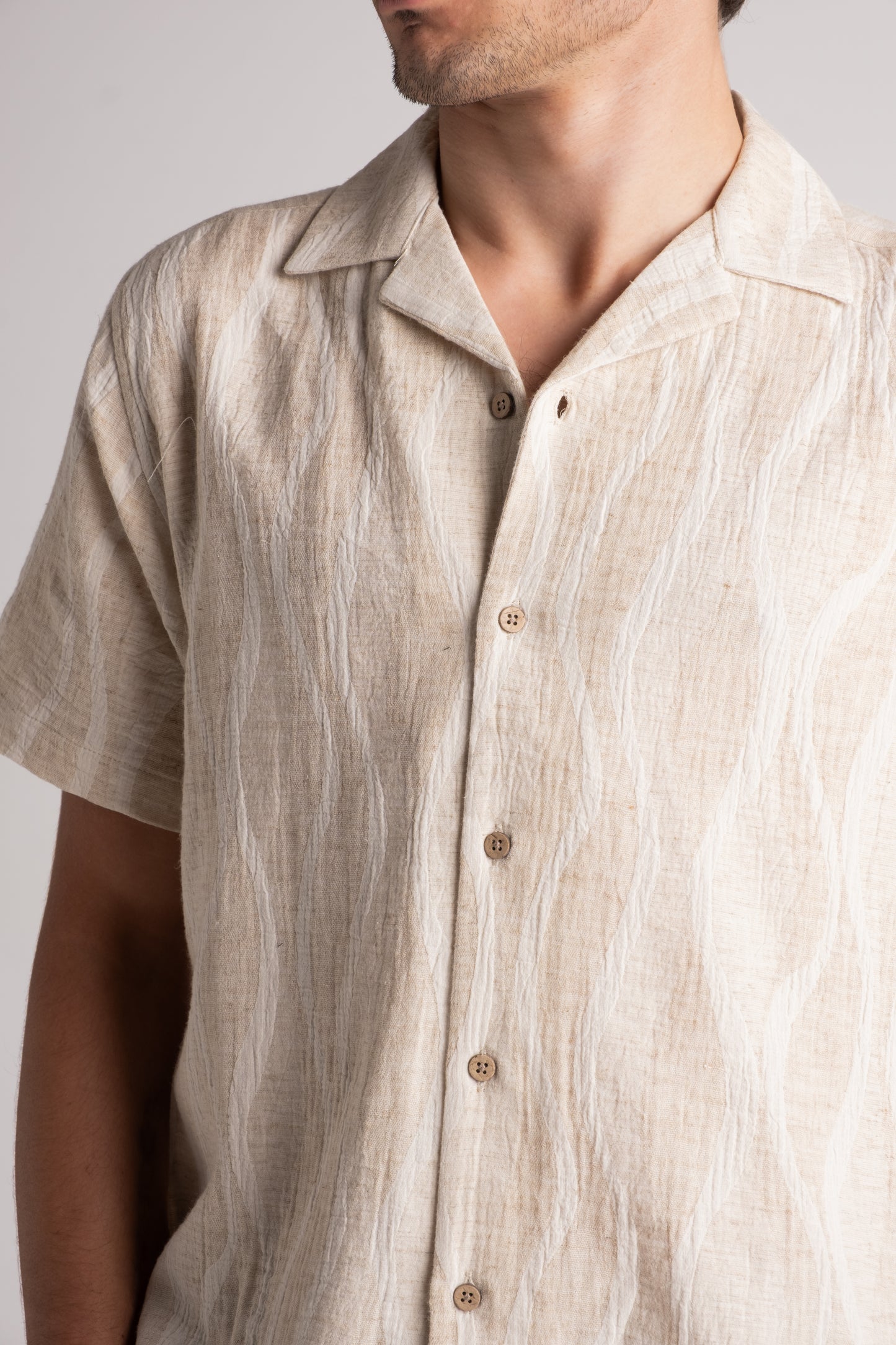 Raw Texture Shirt Flora