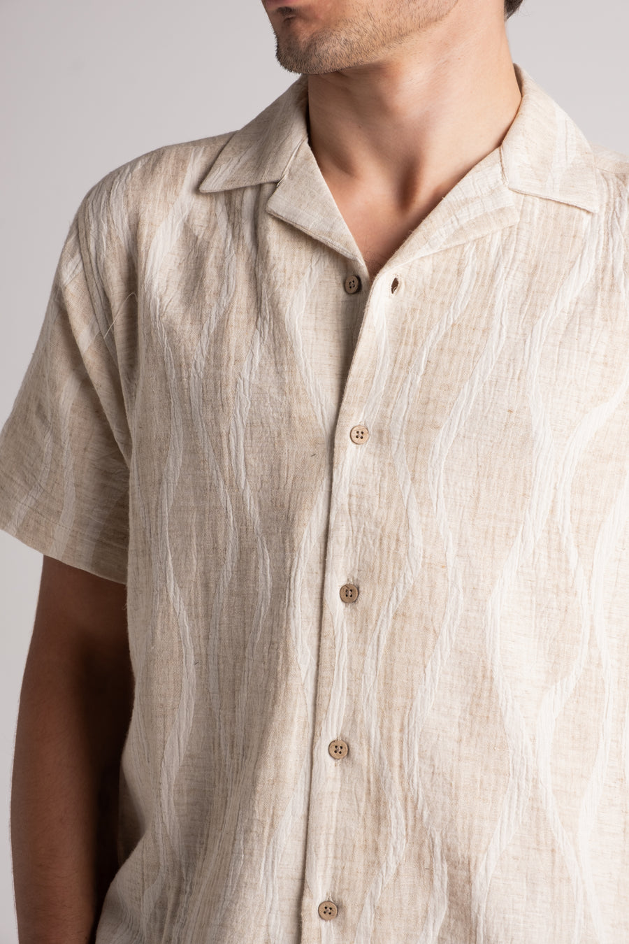Raw Texture Shirt Flora